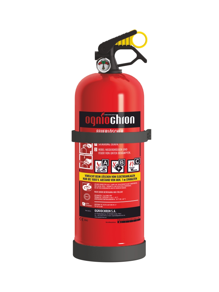 Pulver-Feuerloscher 2 kg - GP-2x ABC