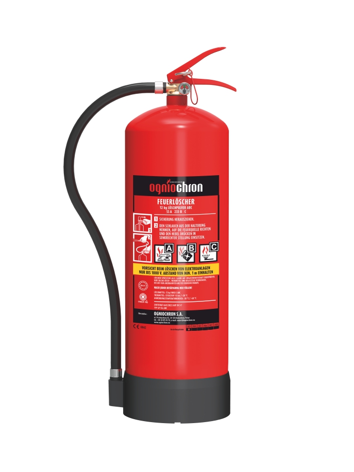 Pulver-Feuerlöscher 12 kg - GP-12x ABC