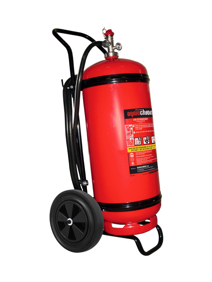 Powder movable extinguisher 50 kg - AP-50x ABC