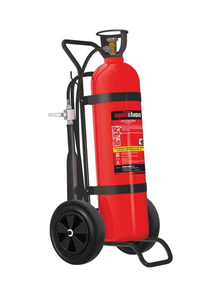 Carbon dioxide movable movable extinguisher 20 kg - AS-20x B